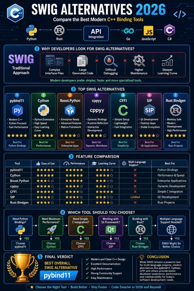 SWIG Alternatives: The Best SWIG Replacements for Modern C++ and Python Development in 2026 2 SWIG Alternatives