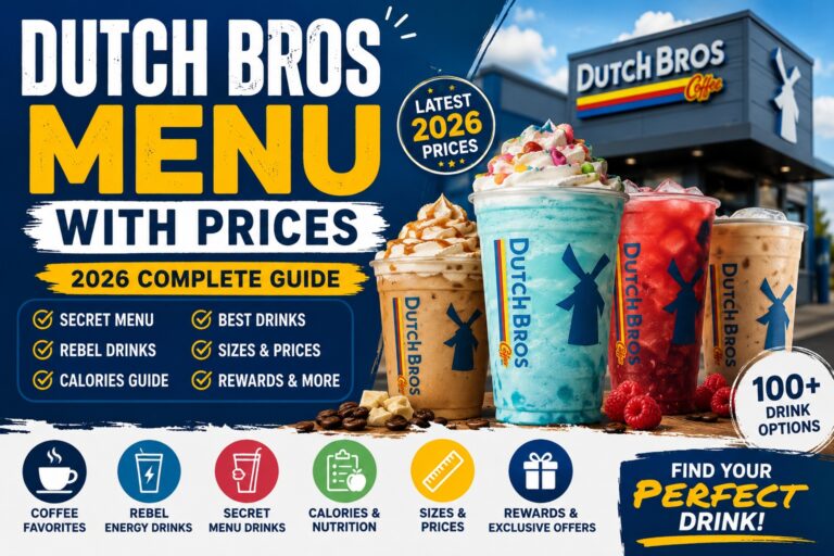 Dutch Bros Menu With Prices 2026
