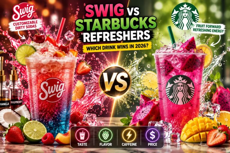 Swig vs Starbucks Refreshers