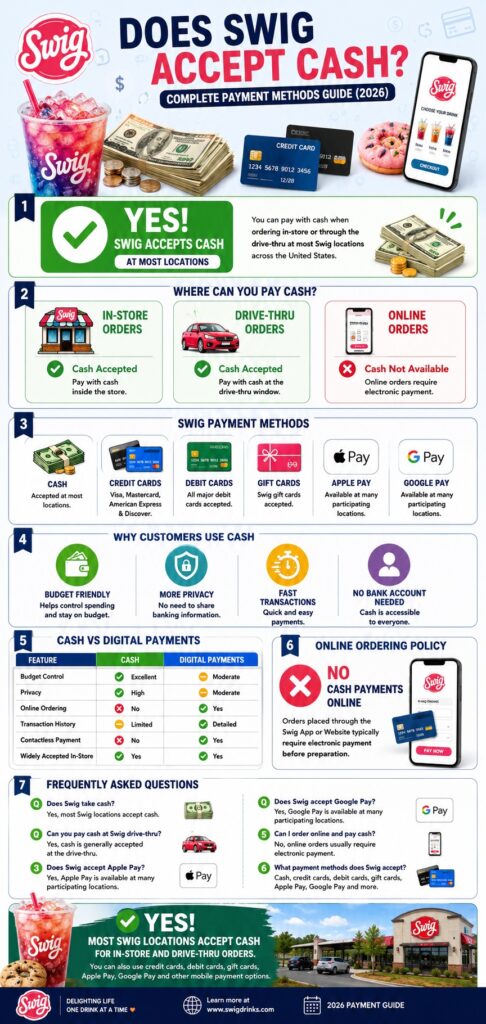 Does Swig Accept Cash in 2026? Complete Guide to Swig Payment Methods 2 Does Swig Accept Cash in 2026?