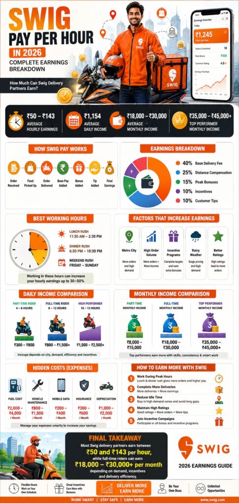 Swig Pay Per Hour: How Much Can Swig Delivery Partners Earn in 2026? 2 Swig Pay Per Hour