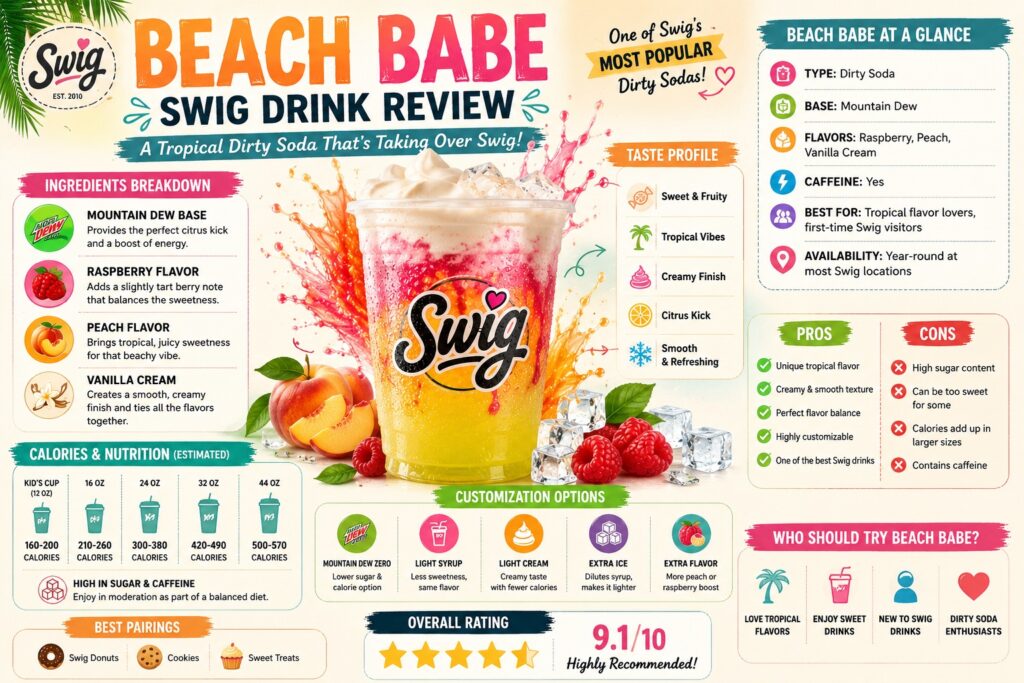 Beach Babe Swig Drink Review: Ingredients, Calories, Taste & Is It Worth Ordering? 2 Beach Babe Swig Drink